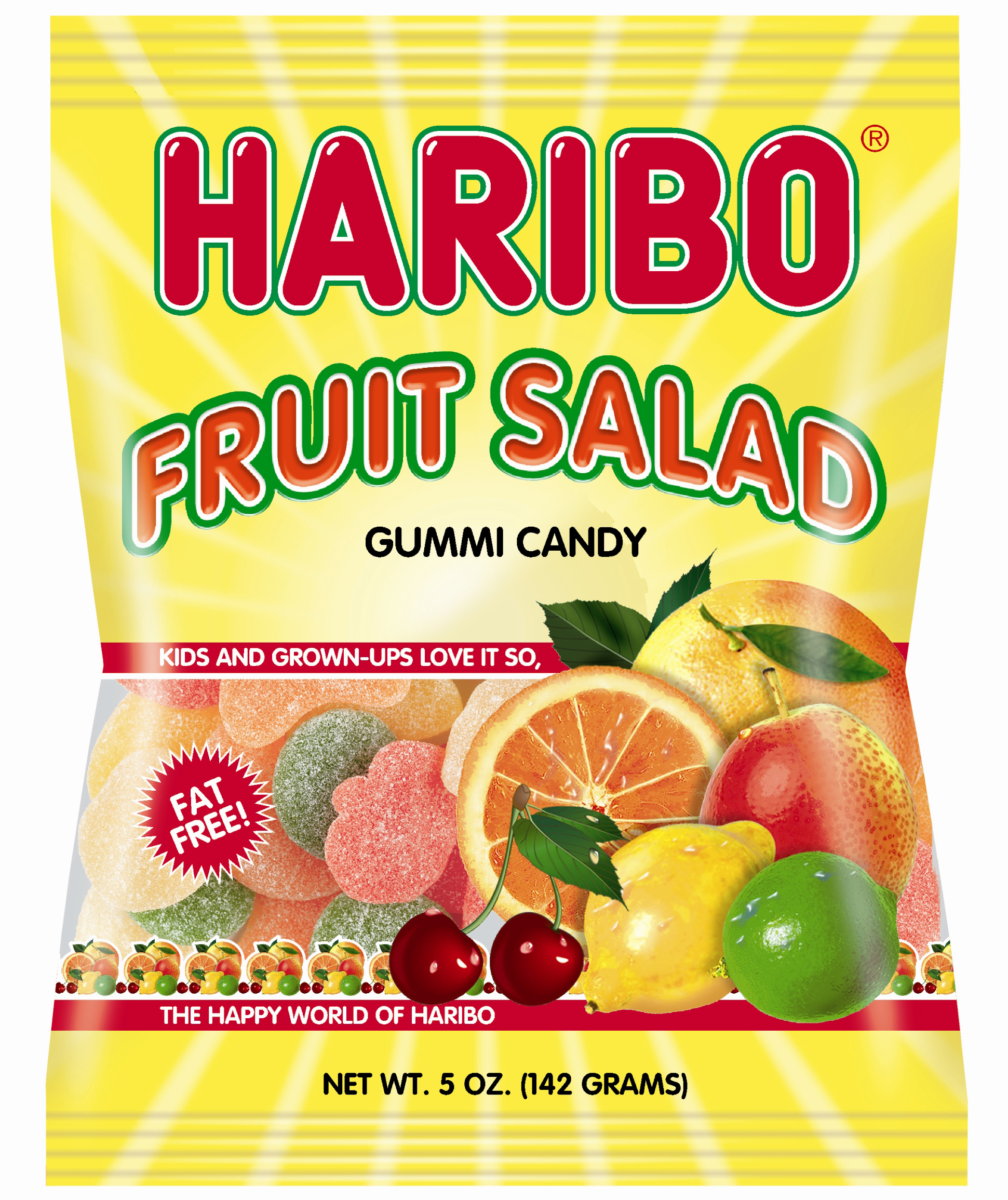 Haribo Peg Bag Fruit Salad 5oz